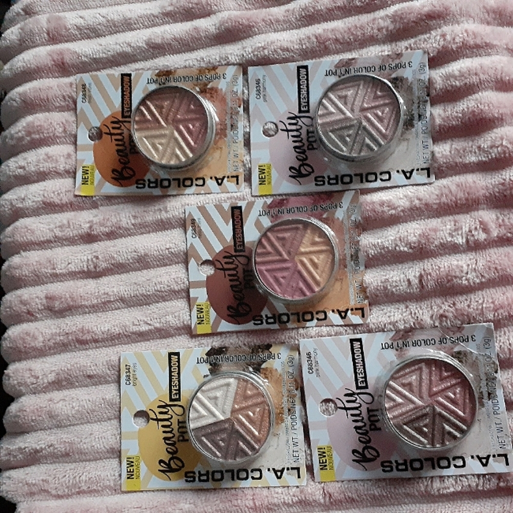 L.A. COLORS BEAUTY POT EYESHADOWS set of 5